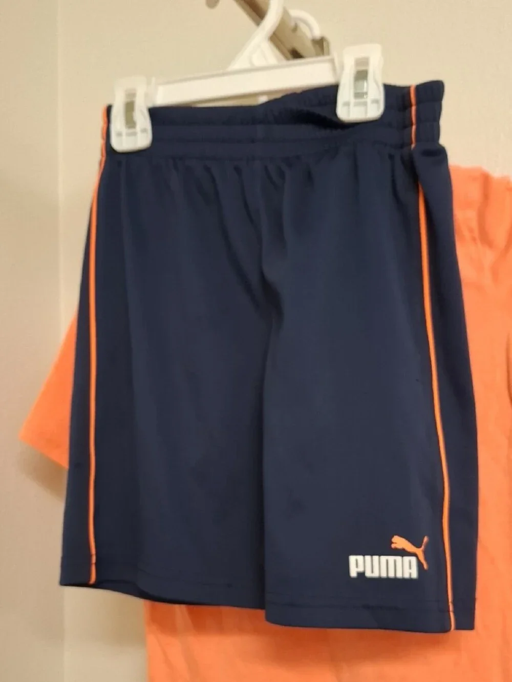 Puma Kids Matching Set Orange and Navy - Picture 5 of 9
